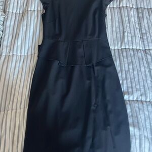 J. Crew Classic Black Midi Dress